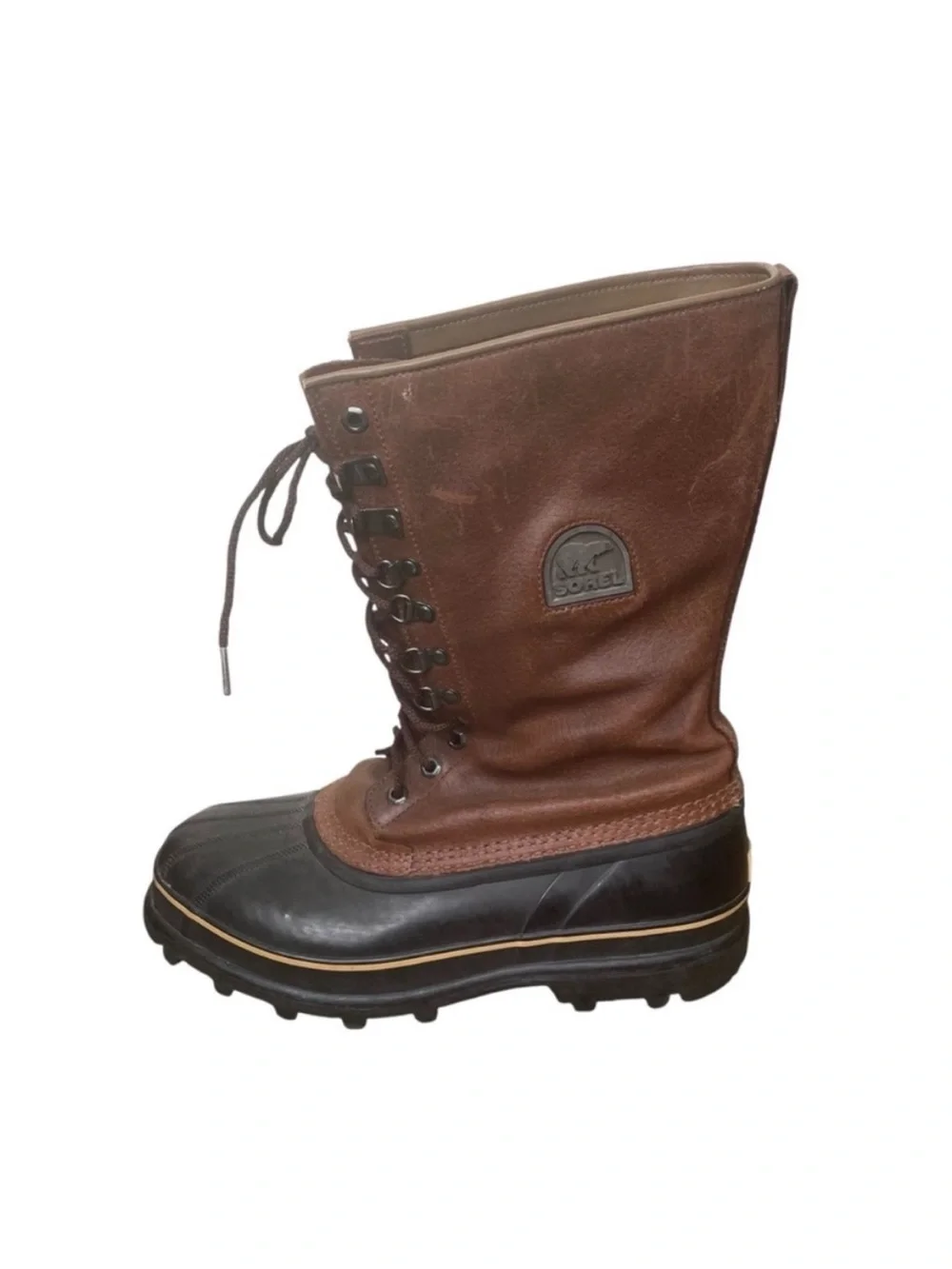 Sorel Men’s Vintage Maverick Leather and Rubber Winter Waterproof Snow Boots 11